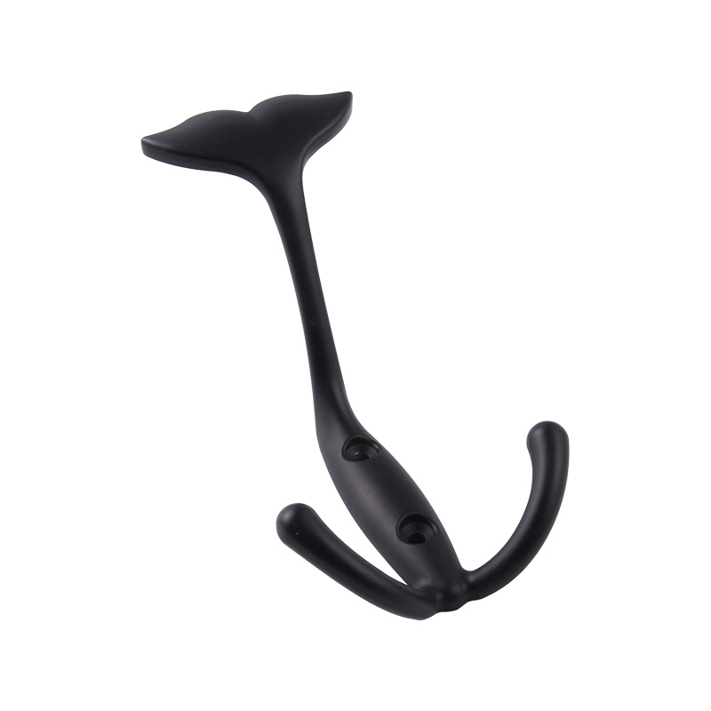 Y109 Fishtail Zinc Alloy Double Hook Coat at Hat Hook