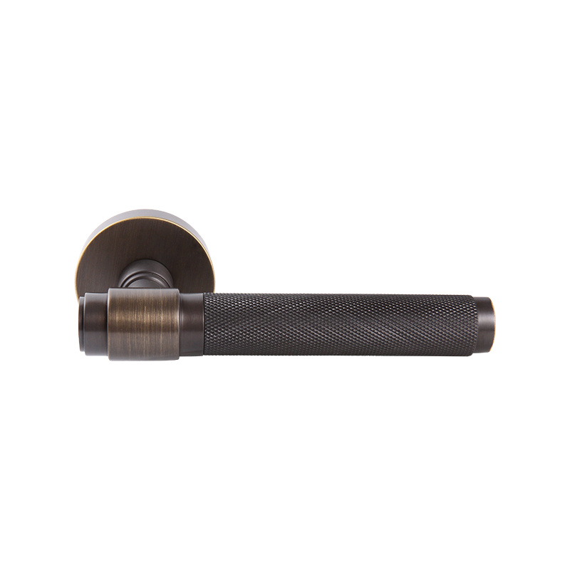 21-216 All-Copper Silent Modern American Split Indoor Bedroom Door Lock