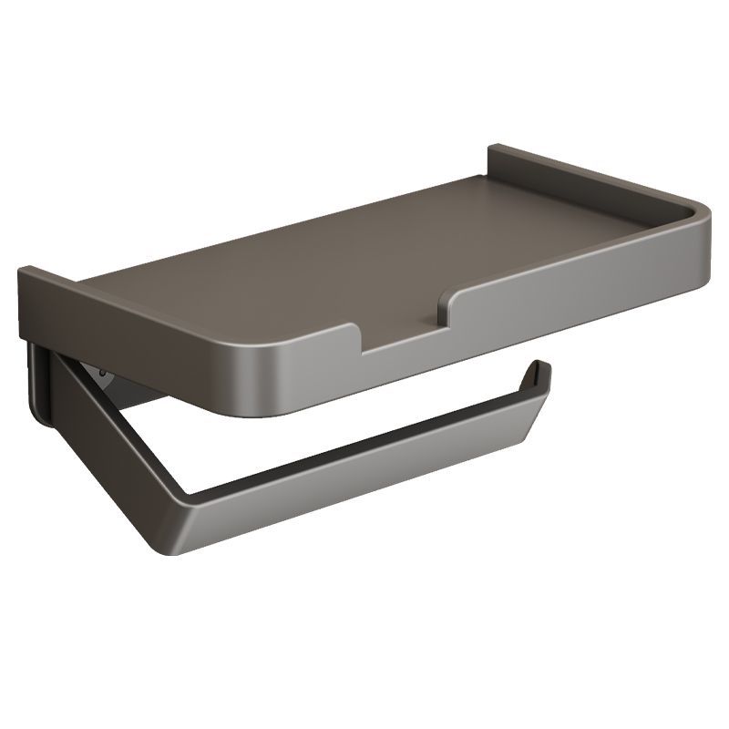 Banyo imbakan rack simpleng pader na naka -mount dalawa sa isang mobile phone paper towel holder