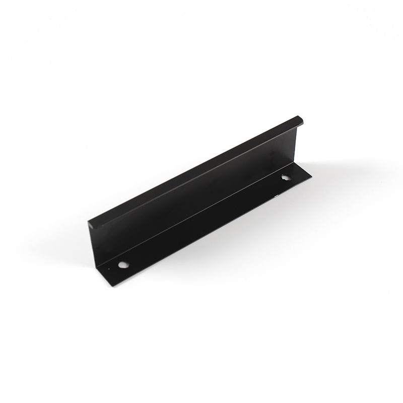 AL1017 Invisible Elegant Black Aluminum Alloy Wardrobe Long Handle