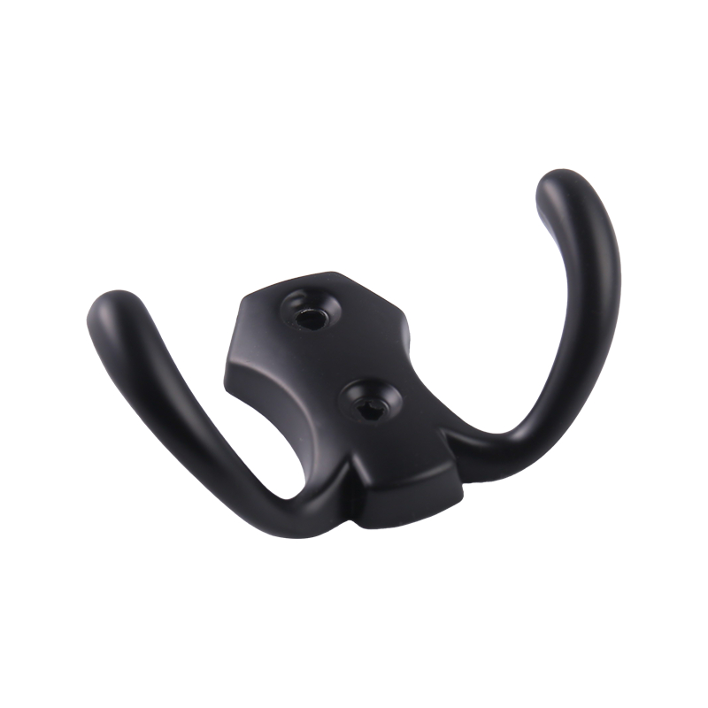 7713 Kusina at Banyo Wall Mounted Aluminum Double Hook Three Hook Clothes Hook